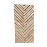 Schermo in legno Kruing, pannelli in legno modello di variazione (Dipterocarpus kunstleri) -pannelli di recinzione in legno con motivo a V