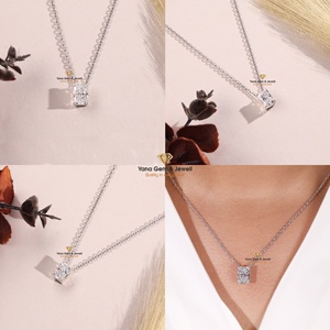 Diamant CVD cultivé en laboratoire, or massif 14 carats, certifié IGI, 3,00 carats, pendentif unisexe taille radiant, style solitaire, couleur E, clarté VVS2 - Product Image 5