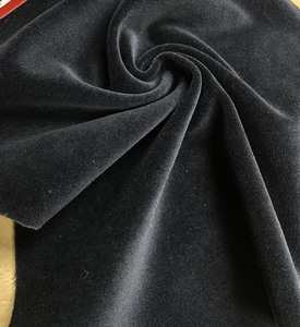 Black Weft Suede Fabric 100% Polyester <b>Brushed</b> Plain Medium Weight Woven for Garments Home Textiles Sofas - Product Image 5