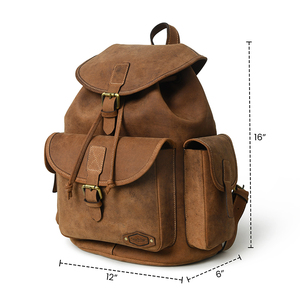 Direct Factory Price Genuine <b>Leather</b> <b>Backpack</b> Vintage Style Fashion Bag for Daily Use - Product Image 4