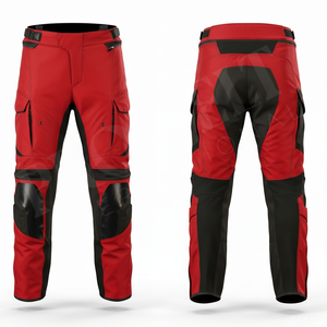 Pantalon de moto robuste, pantalon de motard protecteur, imperméable, coupe-vent, pantalon de motocross personnalisé avec protections pour les genoux - Product Image 6