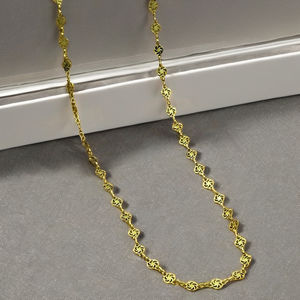 Cadena con Patrón Ashoka de Moda al por Mayor en Latón Chapado en Micro Oro de 14K/18K/24K para Fiestas y Eventos - Product Image 4