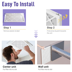 20x25x2 merv 8 Pleated Bộ lọc không khí 4-Pack, HVAC lò AC Bộ lọc không khí-chất gây dị ứng bụi phấn hoa - Product Image 5