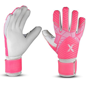 Gants de gardien de but pour jeunes en cuir personnalisés et élégants avec grip multi-zones, paume respirante, dos extensible, fermeture auto-agrippante antidérapante - Product Image 1