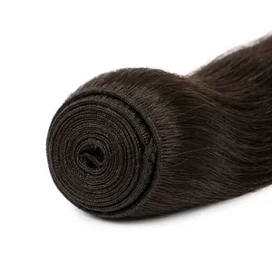 ผมแท้ธรรมชาติสีดำตรงจากอินเดีย แบบ Remy Hair  ฐานไหม  ถักสองชั้น  ความหนาแน่น 100% - Product Image 4