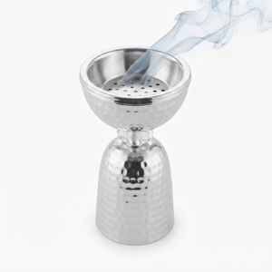 Luxury Hammered Metal Bakhoor <b>Burner</b> <b>Silver</b> Mubkhara Middle Eastern Oud Frankincense Holder Censer With Tassel For Ramadan Home - Product Image 4