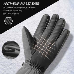 ถุงมือสกีแบรนด์ดังขายดี แบบเต็มนิ้ว ผ้า softshell กันความร้อน ปิดด้วยเชือกผูก ใช้ได้ทั้งชายหญิง สำหรับฤดูหนาว กิจกรรมกลางแจ้ง - Product Image 5