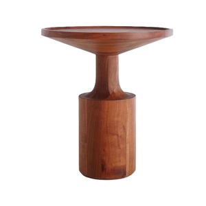 Modern Round <b>Wood</b> <b>Coffee</b> <b>Table</b> Midcentury Design Solid <b>Wood</b> Living Room Furniture Accent Side <b>Table</b> Lounge or Reading Corner - Product Image 3