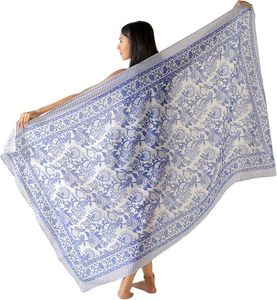 Women Breathable Sheer Chiffon <b>Sarong</b> <b>Wrap</b> Beach Swim Cover Up - Product Image 2