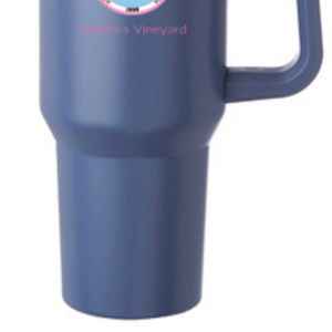 Mug de voyage isotherme en acier inoxydable de 40 oz avec poignée, logo personnalisé Jack and Jill Martha's Vineyard, grande capacité - Product Image 5