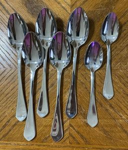 High Quality Long Handle Stainless Steel Soup Spoons Eco Friendly <b>Table</b> Spoon for Eating Mixing Stirring Modern Design - Product Image 2