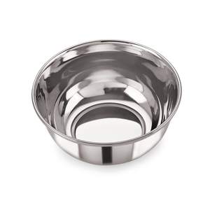 Cuenco de acero inoxidable plateado, juego de cuencos grandes de acero inoxidable Katora, a prueba de óxido, útil como cuenco para mezclar o para servir (Donga) - Product Image 4