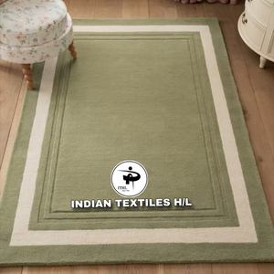 พรมขนสัตว์ทอมือดีไซน์หรูหราล่าสุด ผลิตตามสั่ง ขายส่ง พรมทอมือสำหรับห้องนั่งเล่น สำหรับอินเดียนเท็กซ์ไทล์ H/L - Product Image 1