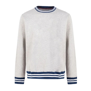 Sweat-shirt d'hiver pour homme le plus vendu, à manches longues, col rond, en molleton uni, avec logo personnalisé, style sportif et tendance - Product Image 2