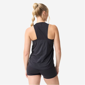 Men's <b>Black</b> Quick Dry <b>Tank</b> <b>Top</b> Solid Color Sporty O-Neck Knitted Performance Wear for Gym and Running Sessions - Product Image 6