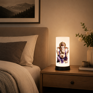 Lord Ganesha Divine Glow LED Table Lamp Spiritual <b>Night</b> <b>Light</b> Warm Decorative Bedside Lamp Home Temple Meditation Gift - Product Image 2