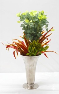 Florero de aluminio Premium Níquel crudo Brillante Niquelado Moderno Lujo Venta caliente Hogar Boda Florero antiguo decorativo - Product Image 2