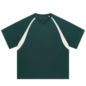 T-shirt Raglan Homme en Coton Doux, Sportif et Décontracté, Col Rond, Logo Personnalisé, Fournisseur OEM ODM, T-shirt Raglan Unisexe de Haute Qualité - Product Image 1