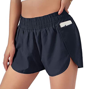 Ropa Deportiva, Prendas Deportivas, Pantalones Cortos de Gimnasio para Mujer, Cintura Alta, para Correr, Deportes al Aire Libre, Corte Holgado - Product Image 3