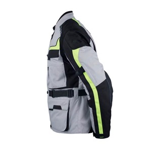 Vêtements de sport pour moto de course, veste en polyester/coton coupe-vent de haute qualité avec logo imprimé sur le devant, couleur grise pour hommes - Product Image 4