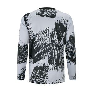 Maillot de sport personnalisé pour homme, sublimation, respirant, manches longues, séchage rapide, 100% polyester, tailles personnalisables - Product Image 2