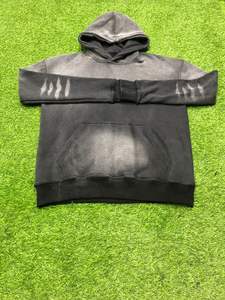 Sweat-shirt à capuche surdimensionné personnalisé, nouveau, effet délavé, 100% coton, streetwear de haute qualité, vintage, effet soleil, pour hommes - Product Image 6