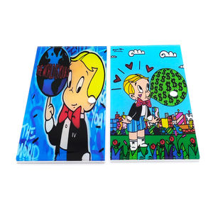 Nouvelles palettes à cils en acrylique personnalisées avec logo, durables, The Simpsons, pour extensions de cils, support pour cils volumineux, outil en verre, marque privée - Product Image 6