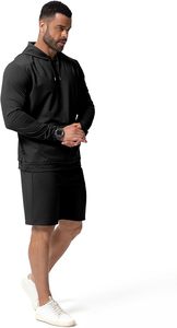 Survêtements pour hommes, ensembles de survêtements pour hommes, tenues en 2 pièces, sweat-shirt décontracté, short, ensemble de jogging, survêtement à capuche pour le sport - Product Image 2