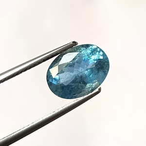 Aigue-marine bleue naturelle du Mozambique, taille ovale, 2,75 carats, pierre précieuse facettée non montée pour bijoux - Product Image 4
