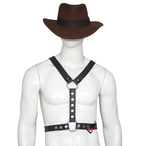 Tête de cheval en fausse fourrure véritable avec design respirant et écologique pour costume de jeu de rôle sexy pour hommes - Product Image 2