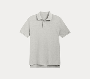 Chemise pour homme à manches courtes, coupe classique, couleur unie, piqué, streetwear, tissu tricoté, 100% coton, respirant, 180 grammes - Product Image 5