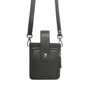 Bolso Bandolera Unisex de Cuero para Mujer, Porta Celular, Estilo Bohemio, con Cierre y Botón, Mini Bolsos de Alta Calidad - Product Image 1