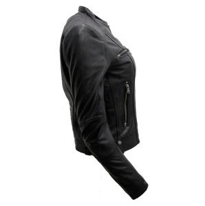 Chaqueta de Cuero para Mujer con Acabado Premium en Piel de Cordero Suave y Flexible, MOQ Disponible para Venta al Por Mayor - Product Image 4