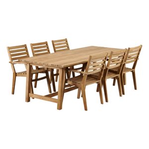 Modern Oak Durable Solid <b>Wood</b> Rectangle <b>Foldable</b> Portable Dining <b>Table</b> Scandinavian Design Eco-Friendly Waterproof Home - Product Image 2