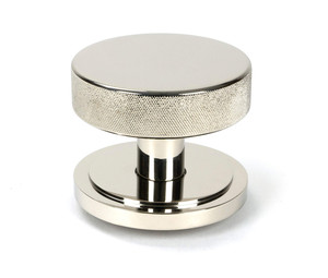 Boutons de meuble élégants en laiton nickelé massif, durables et raffinés pour les intérieurs modernes et classiques de chambres et d'hôtels - Product Image 1