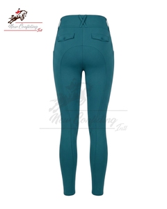 Leggings d'équitation pour femmes avec grip en silicone sur tout le siège et les genoux, collants d'équitation, usine et fournisseur de vêtements personnalisés OEM ODM - Product Image 3