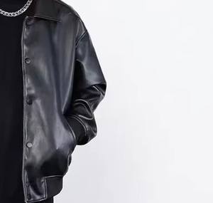 Nouvelles tenues à la mode, veste vintage à col rabattu, veste en cuir tendance, veste pour homme, veste grande taille, logo personnalisé - Product Image 6
