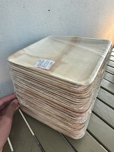 Ensemble de vaisselle en feuilles de palmier bio de haute qualité |   Assiettes jetables compatibles micro-ondes pour services de restauration haut de gamme - Product Image 6