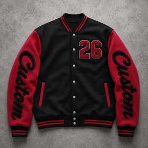 Veste varsity pour homme en strass, style luxe, vente en gros pour les détaillants de mode américains, personnalisation possible. - Product Image 1