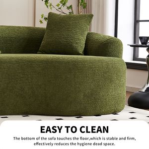 4 Seater Green Chenille Fabric 30D <b>Sofa</b> 60 Hardness Full <b>Sponge</b> with 4 Pillows <b>for</b> Home Furnishing and Living Room - Product Image 4