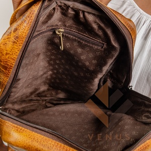 Cuir de vache véritable de haute qualité pour usage quotidien Petite taille Cadeau Sac à dos en cuir pour cheveux Sac à dos en cuir pour livres - Product Image 5