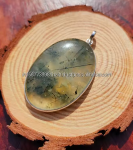 Colgante de piedras preciosas de Plata de Ley 925 hecho a mano de alta calidad, abalorio con forma de amantes para regalo de Festival de cumpleaños de mujer - Product Image 1