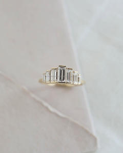 Igi/gia แล็บตัดเพชรวินเทจ14K สีเหลืองแหวนแต่งงาน/งานหมั้นใส่ได้ทั้งชายและหญิงสีขาวทองคุณภาพดีสำหรับงานปาร์ตี้ครบรอบ-คุ้มค่า - Product Image 2