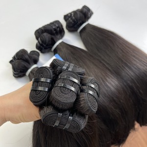 Extensiones de Cabello Humano Natural Negro Vietnamita – Trama de Cabello Virgen, Textura Lisa, Doble Trama, Cutícula Completa, Suministro al por Mayor - Product Image 6