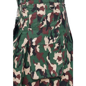 Kilt pour homme Highland Camo - Style écossais moderne - Kilt robuste réglable et confortable 2026 - Product Image 5