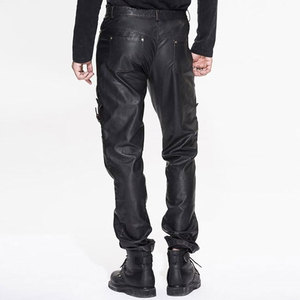 New Design Fashionable Leather <b>Pants</b> With Side Pocket For Men Low Price Straight Men Leather <b>Pants</b> - Product Image 4