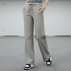 Pantalon de jogging taille haute à cordon de serrage, coupe large, style streetwear, pour homme et femme, collection automne-hiver, best-seller, vêtement de sport, OEM, motif peint - Product Image 1