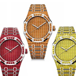 Montre en diamant de laboratoire DEF glacé de haute qualité Incolore Diamant Style Hip Hop Automatique Manuel Mécanique Style d'affaires - Product Image 5