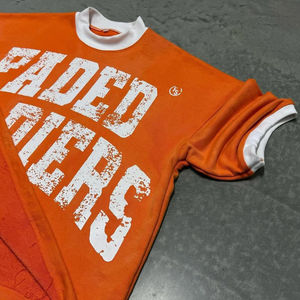 Camiseta de hombre de punto formal de manga corta con cuello redondo, estampada en serigrafía, de hombro caído, extragrande, de 220 g, de peso pesado - Product Image 5