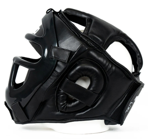 Nouveauté : Protège-têtes en cuir - Casque de kickboxing - Protection intégrale du menton - Casque de boxe personnalisé imprimé - Portable - Product Image 5